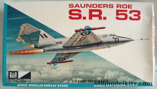 MPC 1/72 Saunders-Roe S.R. 53 (SR-53), 7015-70 plastic model kit